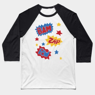 Bam Zap Pow Baseball T-Shirt